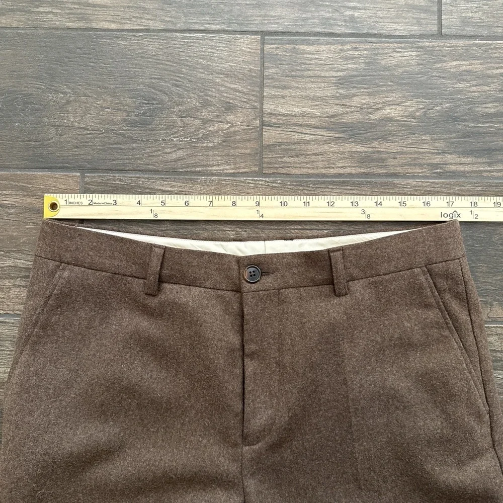 Wills Huckberry Stretch Wool Suit 40S Blazer 34x31 Pants Heather Brown 2 Piece